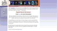 Desktop Screenshot of beautifulfeetdance.com