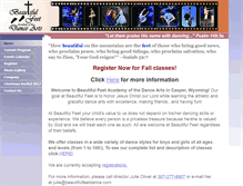Tablet Screenshot of beautifulfeetdance.com